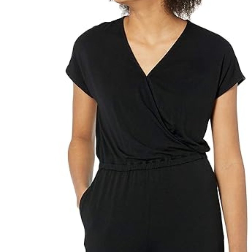 Plus size wrap  jumpsuit